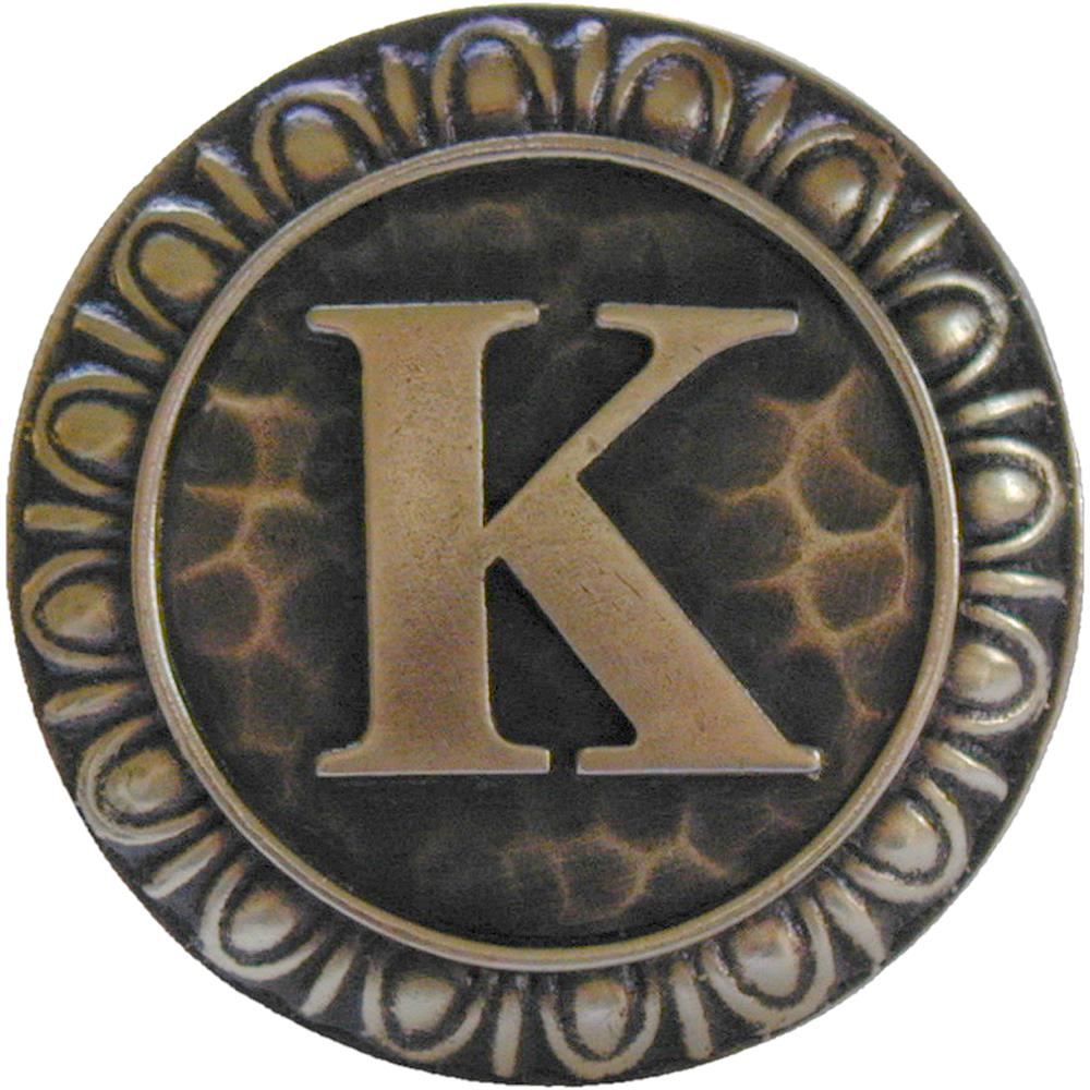 Notting Hill NHK-190-AB Initial K Knob Antique Brass